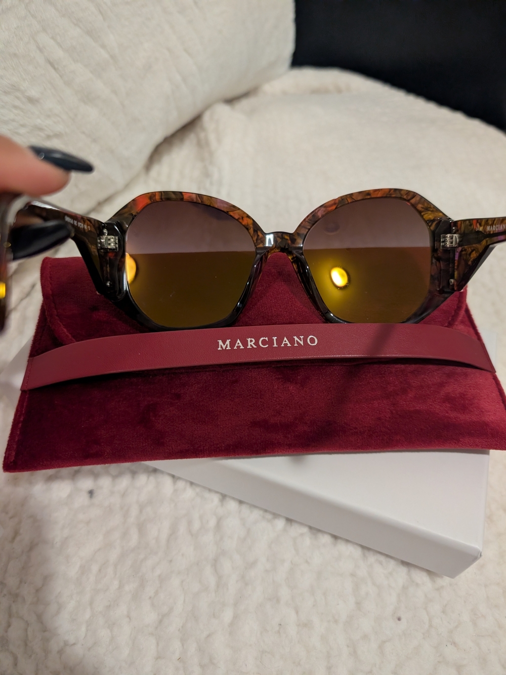 Marciano Tortoiseshell Frame Sunglasses with Brown Gradient Lenses - Picture 6 of 6